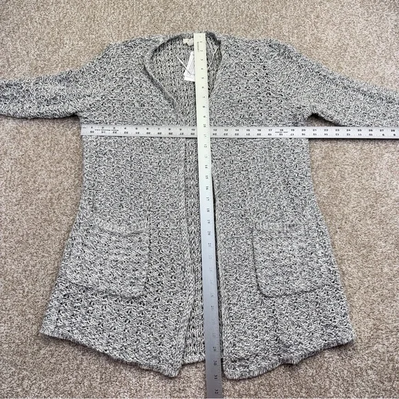 NWT Style & Co. Gray and Cream Knit Cardigan Sweater - Picture 5 of 12